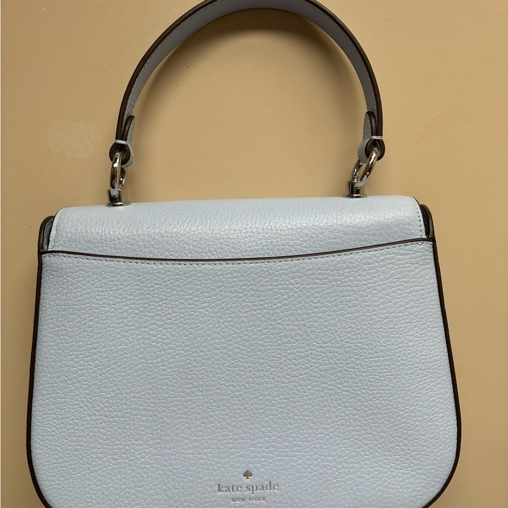 Kate Spade New York Kyla Leather Top Handle Saddle Shoulder Bag in Serenity NWOT - Picture 5 of 6
